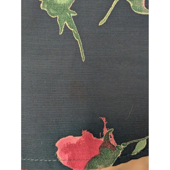 Vintage Coldwater Creek Blue Floral Rose Floor Length Dress sz 4 Bridesmaid Boho - Picture 12 of 16